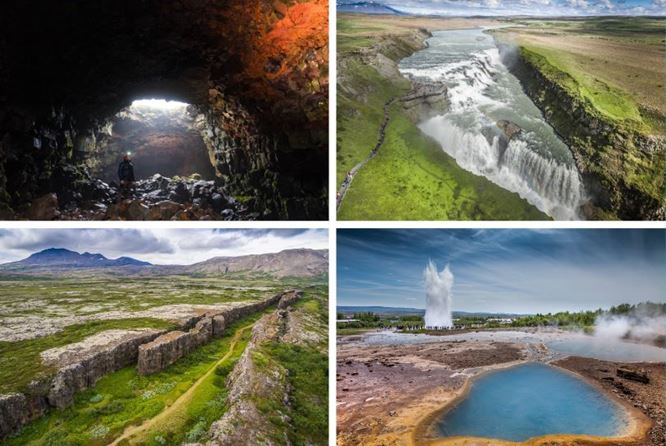 火山岩洞与黄金圈 – 组合团